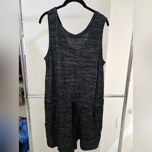 Black and Gray Sleeveless Romper NWOT